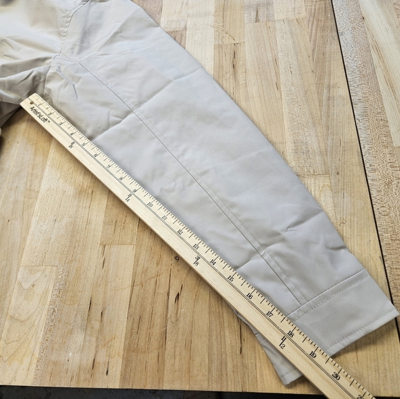 TBY Retro Mens Fashion Rain Jacket Tan Beige Mens Size L NWT - Picture 9 of 9